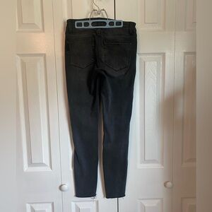 Women’s Paige Black Skinny Jeans Velvet Stripe Verdugo Ankle Size 26